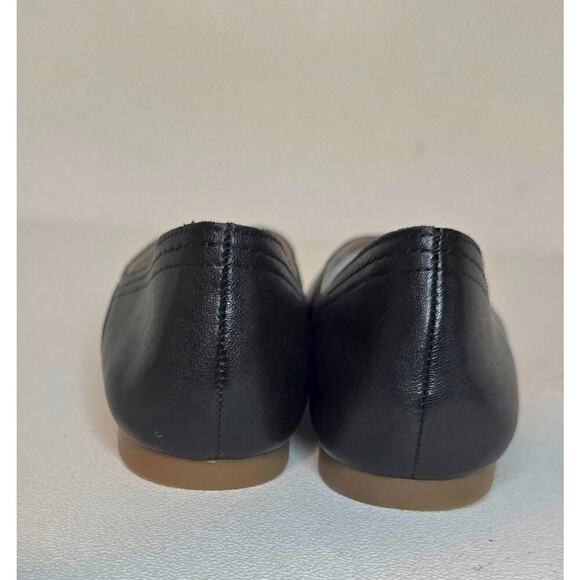 Lucky Brand Black Leather Alba Ballet Flats Square Toe Shoes Women’s Size 7M NEW - Picture 7 of 10